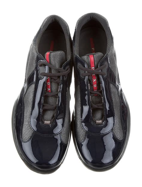 prada sport zeppe|Patent Leather And Technical Fabric Prada America's Cup .